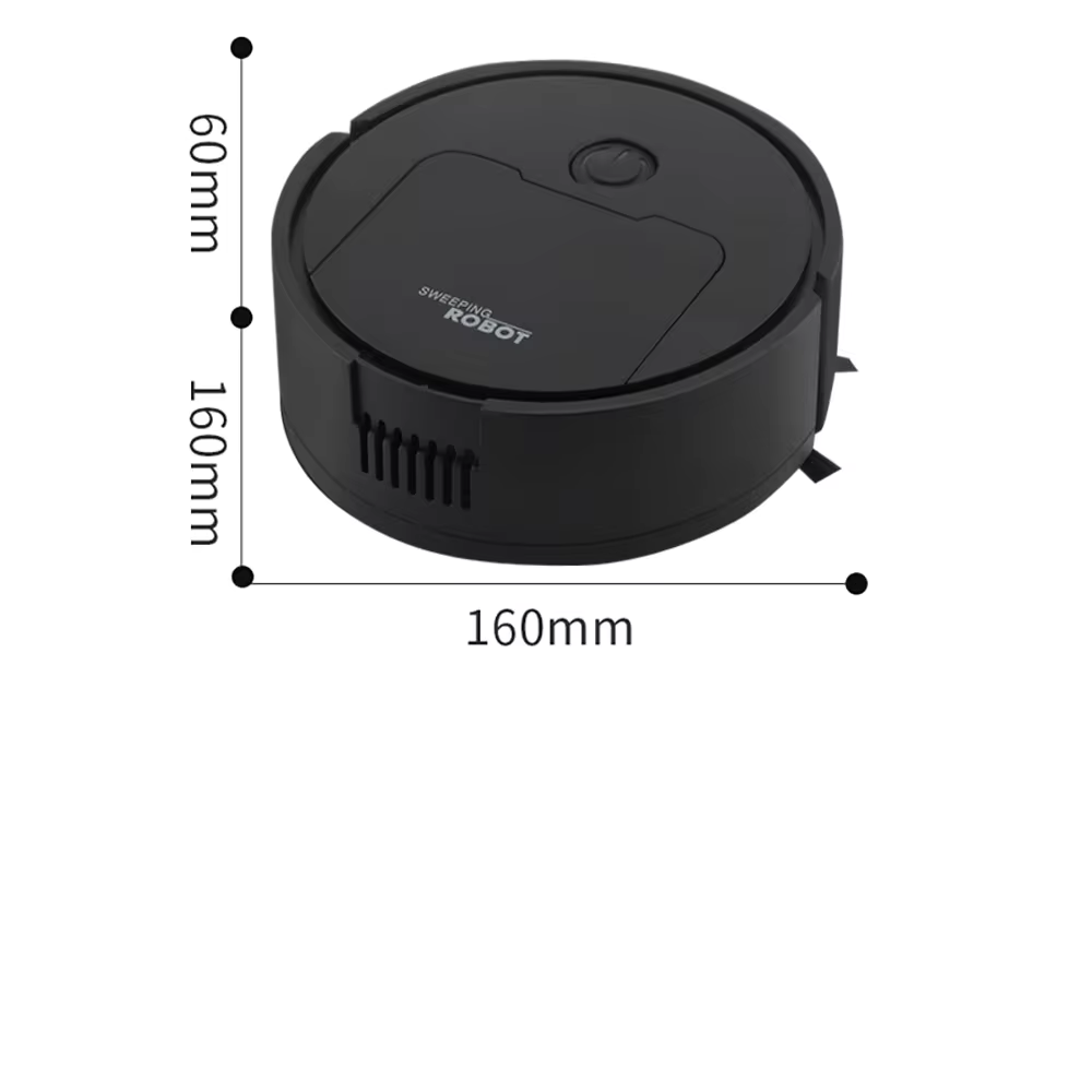 NNEOBA Fully Automatic 3-in-1 Sweeping Robot | Black
